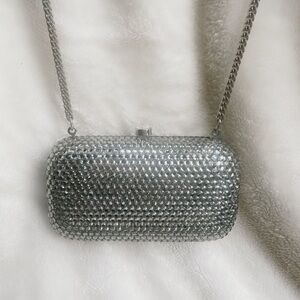 Clear Crystal Clutch with no missing Rhinestones.